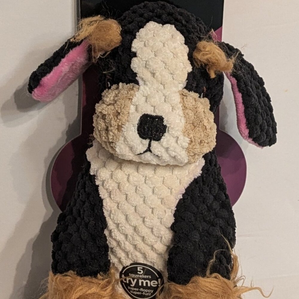 Fab Dog - Floppy Tri-Colored Dog Toy - Small